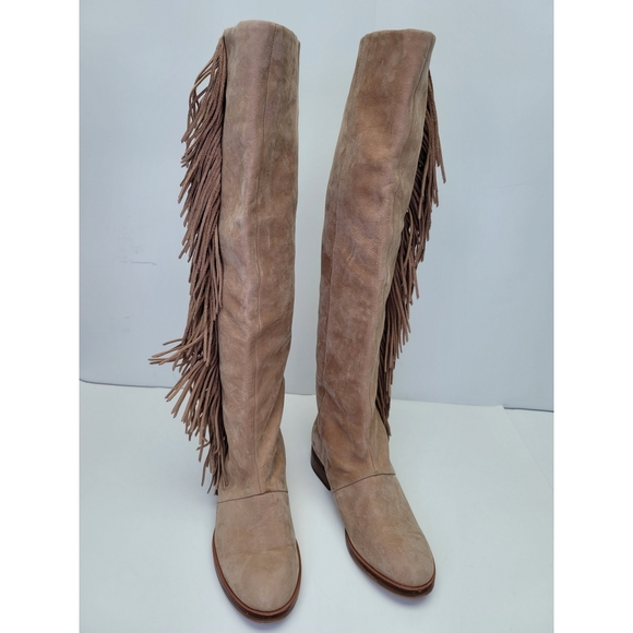 SAN EDELMAN "Josephine " tall boots with tassels size 5M - Picture 3 of 16